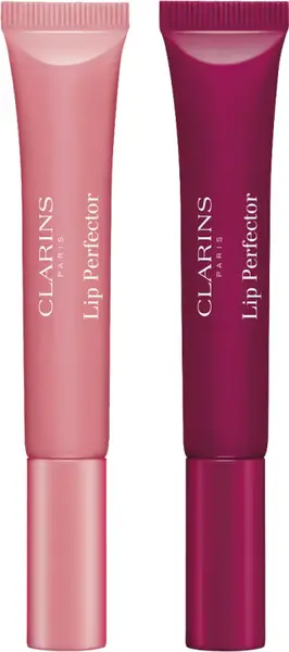 Clarins Set Lip Perfector - Luciuri de buze, 01/08, 2 x 12 ml