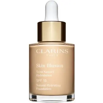 Clarins Skin Illusion Natural Hydrating Foundation makeup radiant cu hidratare SPF 15