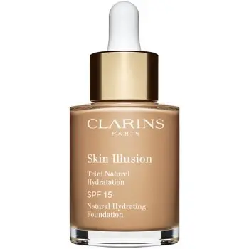 Clarins Skin Illusion Natural Hydrating Foundation makeup radiant cu hidratare SPF 15