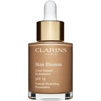 Clarins Skin Illusion Natural Hydrating Foundation makeup radiant cu hidratare SPF 15