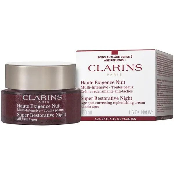 Clarins Super Restorative Night Cream Cremă antirid de noapte, cu efect de lifting, pentru toate tipurile de piele Volum 50 ml