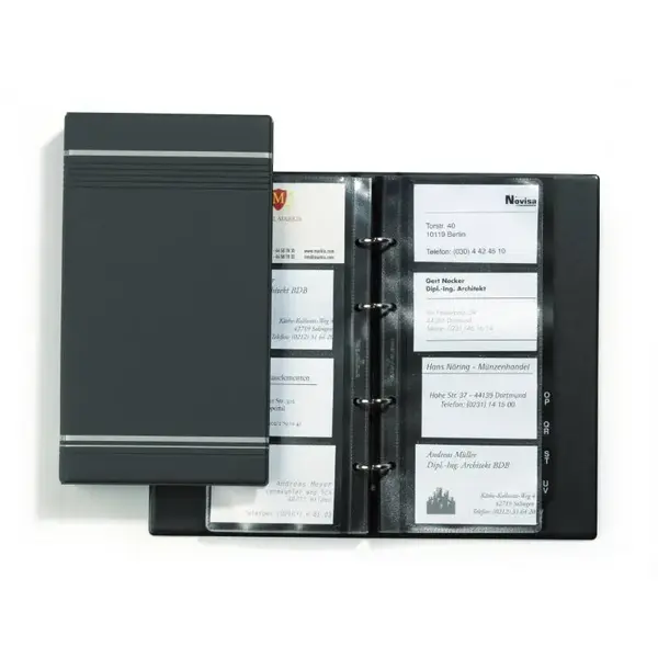 Clasor carti vizita Durable Visifix 255 x 145 mm antracit Clasor carti vizita Durable Visifix 255 x 145 mm antracit