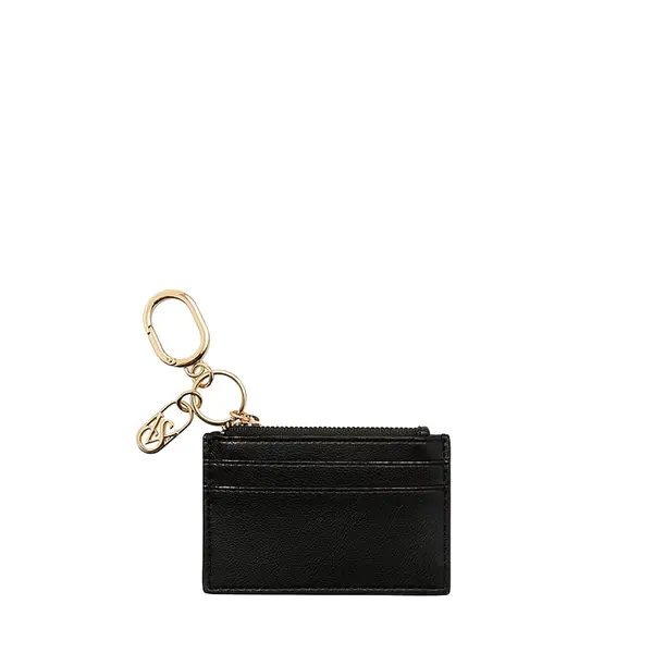 Classic card case keychain black