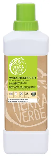 Clătire ecologică pentru rufe Tierra Verde - Pentru piele sensibilă, 1 L
