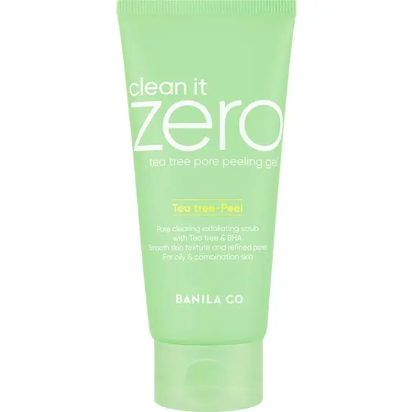 Clean It Zero Tea Tree Pore Peeling Gel exfoliant cu BHA, 120 ml, BANILA CO