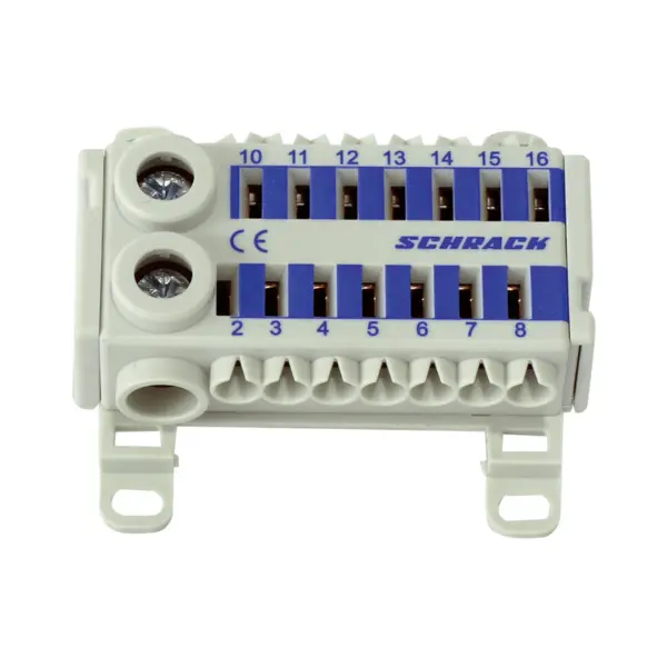Clema cu conexiune rapida, Cu, 2x25 mmp, 14x4 mmp, albastru, SCHRACK IK021078