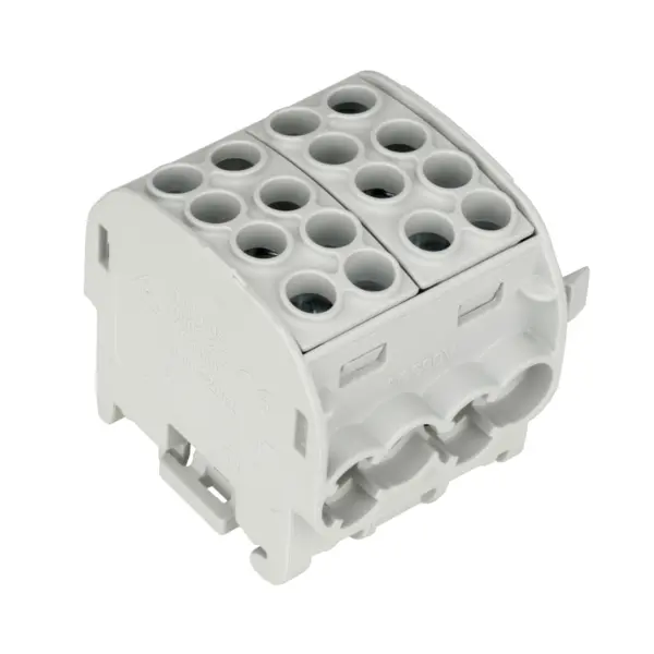 Clema derivatie izolata, Cu, 1 pol, 35mmp, 4 intrari 4 iesiri, gri, SCHRACK IK026212-X-4