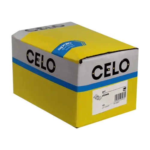 Clema metalica dubla DFT 15.5 mm pentru cablu, fixare pe pistol (100 buc.) - CELO 916DFT
