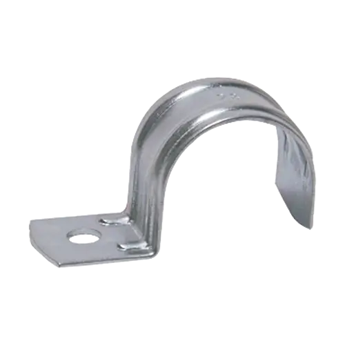 Clemă metalică pentru cablu/tub 16 mm, pregăurită, oțel, sarcină 12 kg, pachet 100 buc., CELO 916F