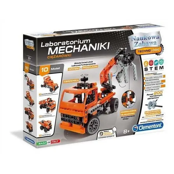 Clementoni Set Constructie Clementoni Trucks, peste 200 componente, construieste 10 modele