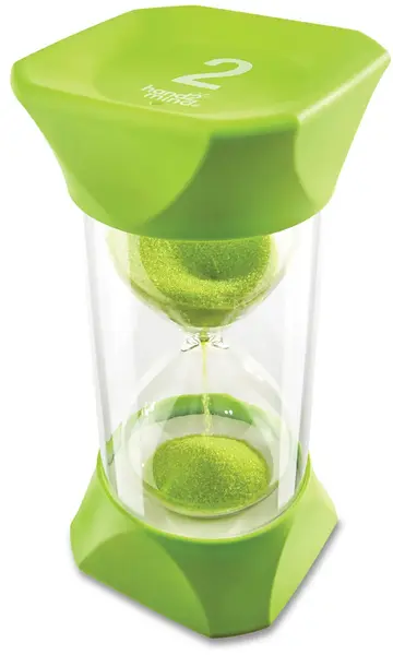 Clepsidra cu nisip Learning Resources - 2 minute, verde