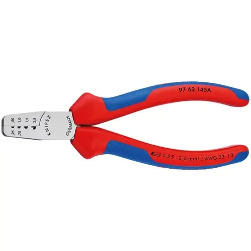 Cleste de sertizare ferule, lungime 145mm, Knipex