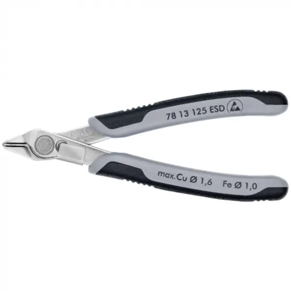 Cleste ESD electronist de precizie, Knipex Electronic Super Knips 78 13 125 ESD