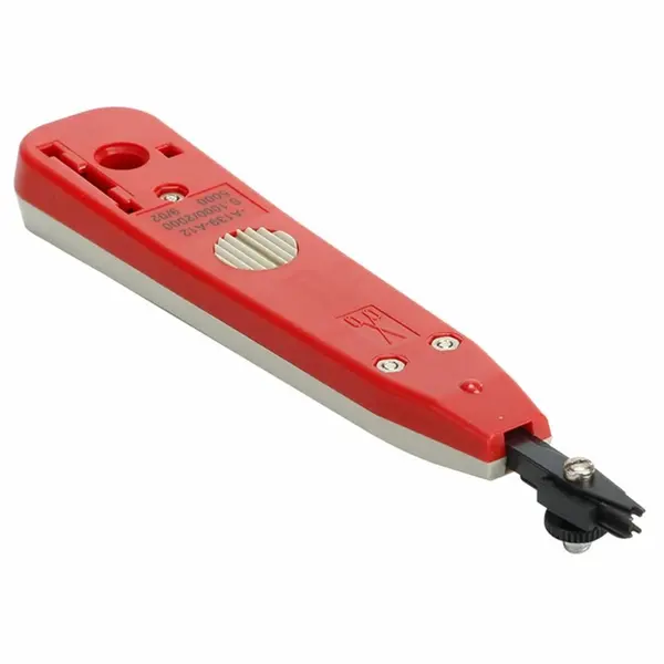 Cleste Insertizor, Zamo®, ETC Corning MDF 5000, Punch Down, pentru Sisteme de Distributie, Foarfeca Otel, Culoare Rosie