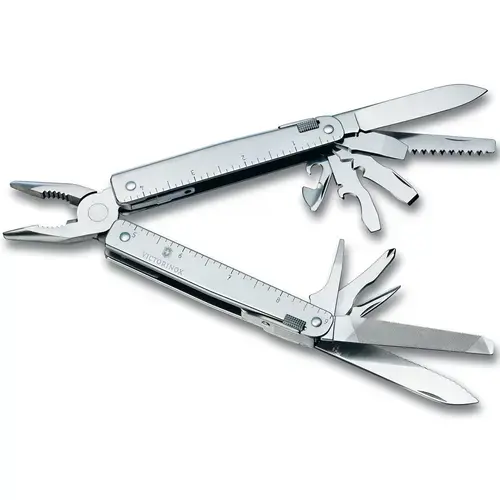 Cleste multifunctional Victorinox SWISSTOOL, 24 unelete cu 26 functii (Argintiu)
