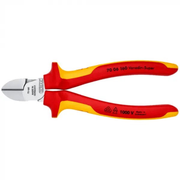 Cleste VDE 1000V cu tais lateral, 160mm, Knipex 70 06 160