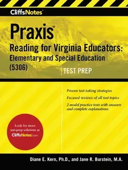 Cliffsnotes Praxis Reading for Virginia Educators: Elementary and Special Education (5306), Paperback/Jane R. Burstein