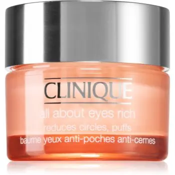 Clinique All About Eyes™ Rich crema de ochi hidratanta împotriva ridurilor și a cearcănelor întunecate