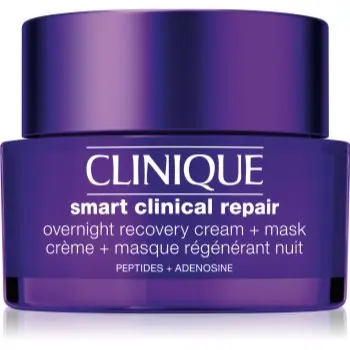 Clinique Smart Clinical™ Repair Overnight Recovery Cream + Mask mască și cremă de noapte hidratantă pentru regenerarea și reînnoirea pielii