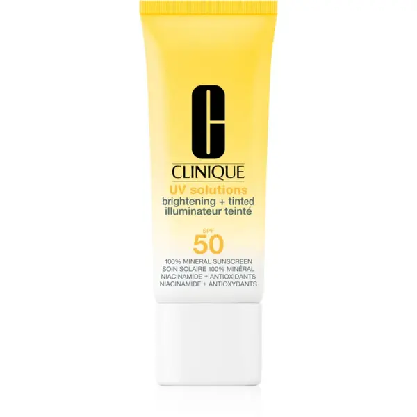 Clinique Sun UV Solutions Brightening Tinted Sunscream SPF50 crema tonica radianta culoare Medium Deep 40 ml