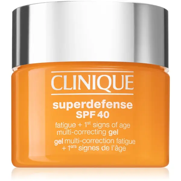 Clinique Superdefense™ SPF 40 Fatigue + 1st Signs of Age Multi Correcting Gel gel hidratant impotriva primelor semne de imbatranire ale pielii SPF 40 50 ml