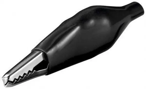 Clip crocodil 48mm negru, Goobay 11490