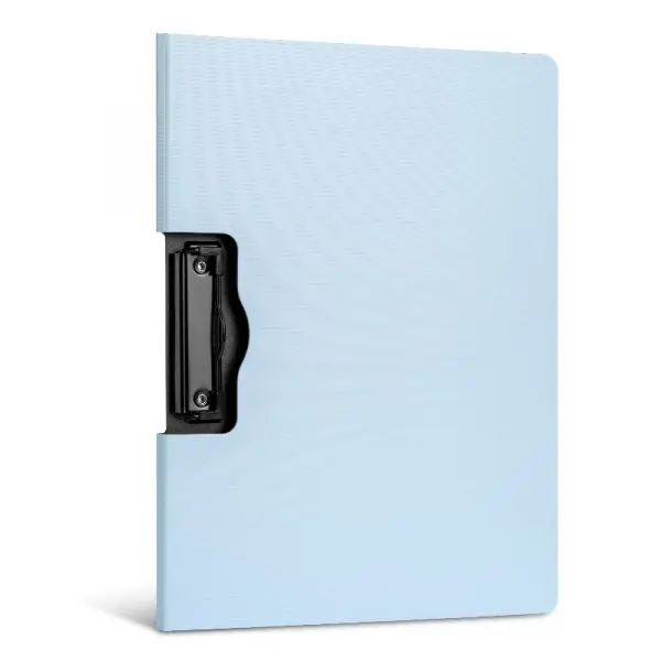 Clipboard cu capac Deli NuSign - A4, orizontal, albastru deschis