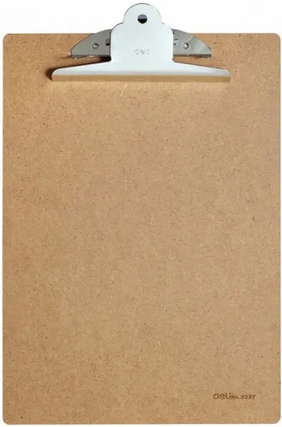 Clipboard Deli Start - E9227, A4, din lemn, cu mecanism Jumbo