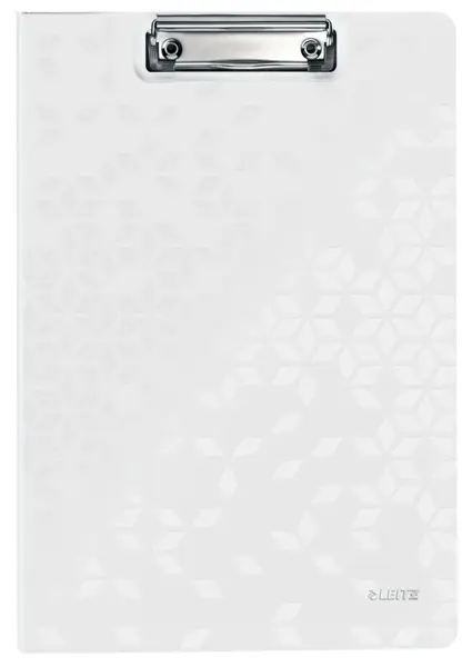 Clipboard dublu A4 PP Leitz WOW alb metalizat