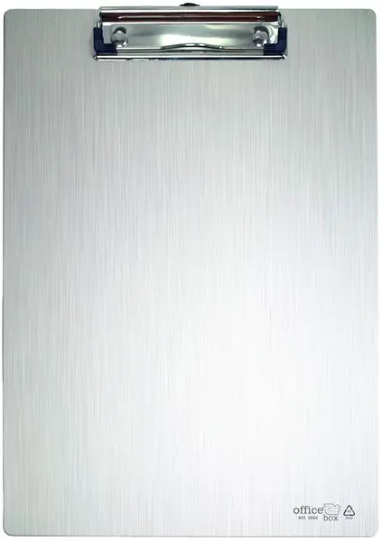 Clipboard fără capac OfBox - A4, aluminiu