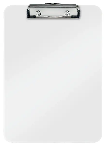 Clipboard simplu A4 polistiren Leitz WOW alb metalizat