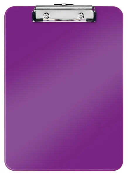 Clipboard simplu A4 polistiren Leitz WOW mov metalizat