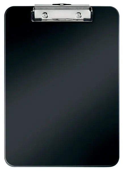 Clipboard simplu A4 polistiren Leitz WOW negru metalizat