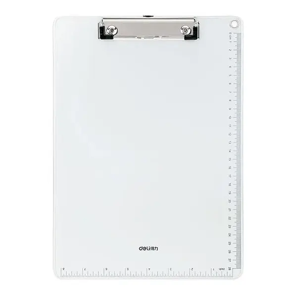 Clipboard simplu metal cu rigla Deli Clipboard simplu metal cu rigla Deli
