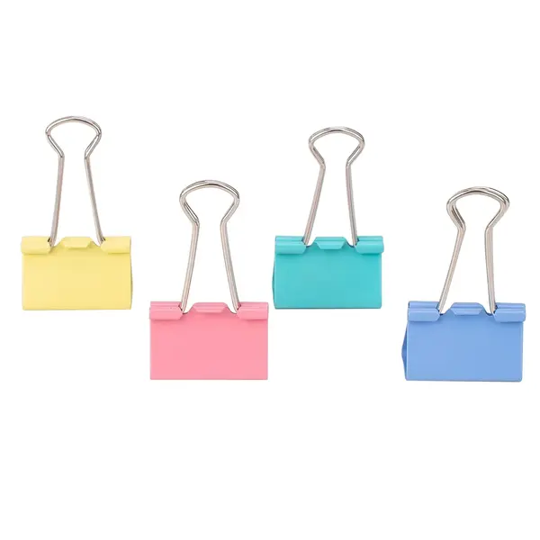 Clips hartie 32 mm color 24 buc/cut plastic Deli Clips hartie 32 mm color 24 buc/cut plastic Deli