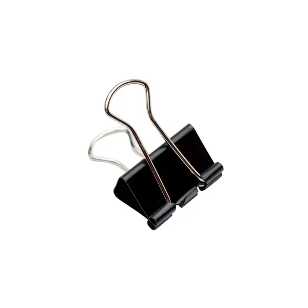 Clipsuri metalice 25 mm negru 12 buc Clipsuri metalice 25 mm negru 12 buc