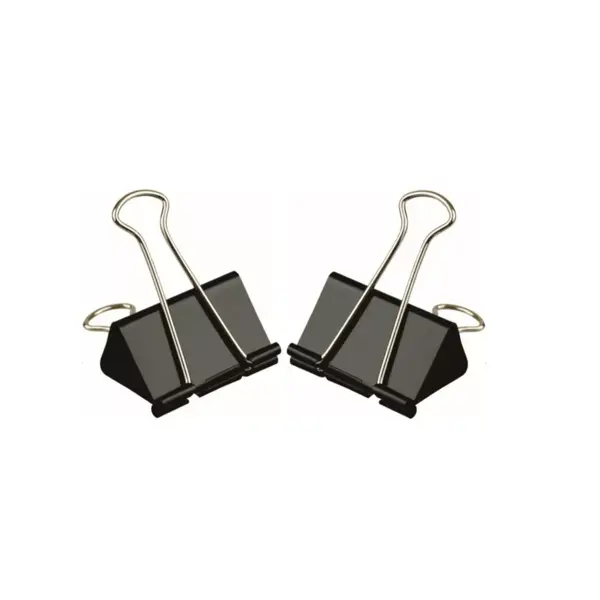Clipsuri metalice 32 mm negru 12 buc Clipsuri metalice 32 mm negru 12 buc