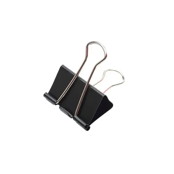 Clipsuri metalice 41 mm negru 12 buc Clipsuri metalice 41 mm negru 12 buc
