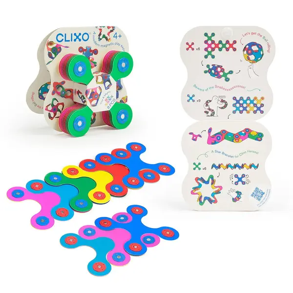 Clixo joc magnetic de construit - Tiny Mighty (9 piese)