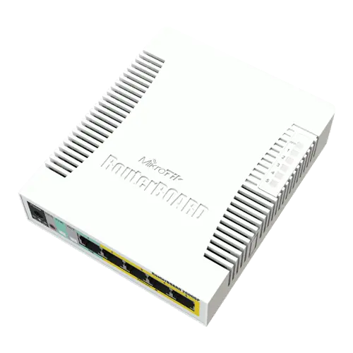 Cloud Smart Switch 5 x Gigabit (4 x PoE), 1 x SFP - Mikrotik CSS106-1G-4P-1S
