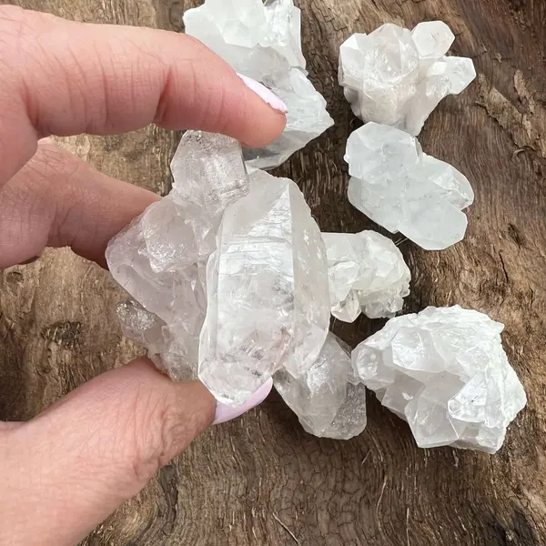 Cluster cuart incolor/cristal de stanca druzy S