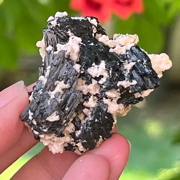 Cluster turmalina neagra cu vermiculita din Erongo m5