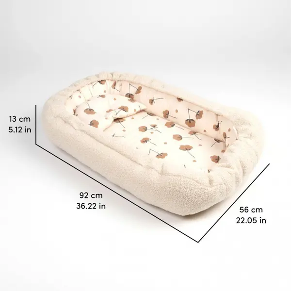Co-sleeper anti-reflux CreamTeddy SeviBebe