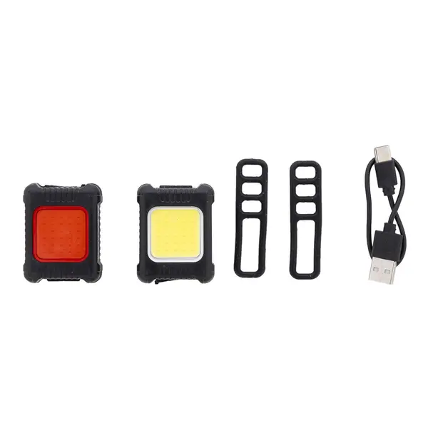 Cobik Set de lumini reîncărcabile, pentru bicicletă