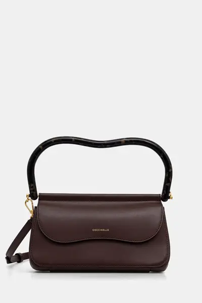 Coccinelle geantă crossbody pentru femei din piele