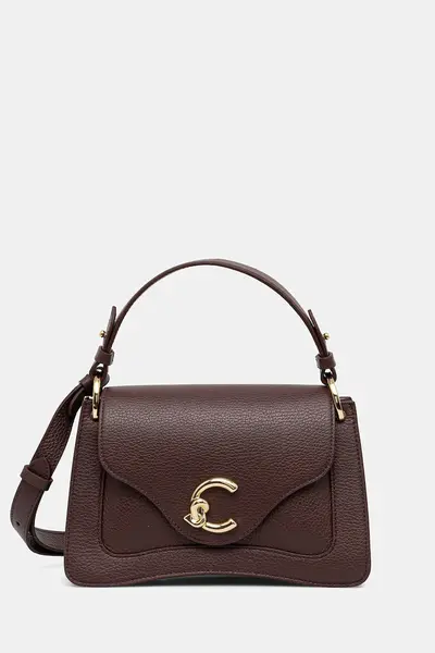 Coccinelle geantă crossbody pentru femei din piele