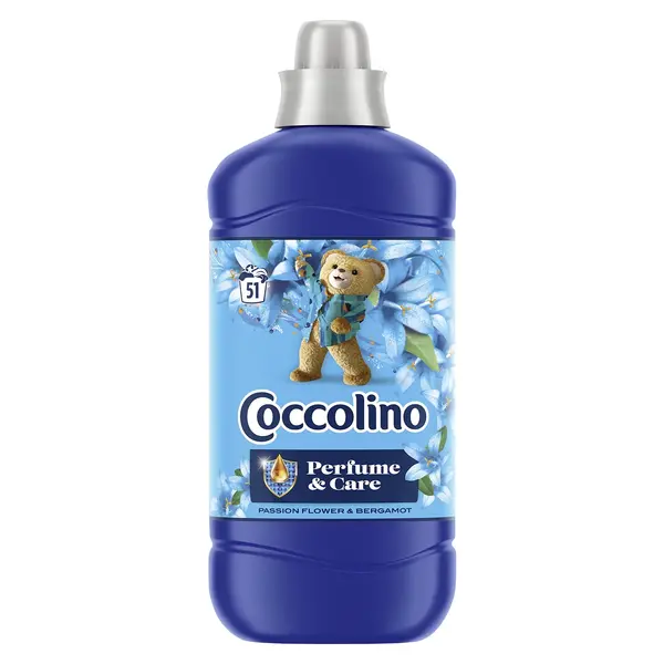 Coccolino Balsam de rufe, 1.275 L, 51 spalari, Passion Flower Bergamot