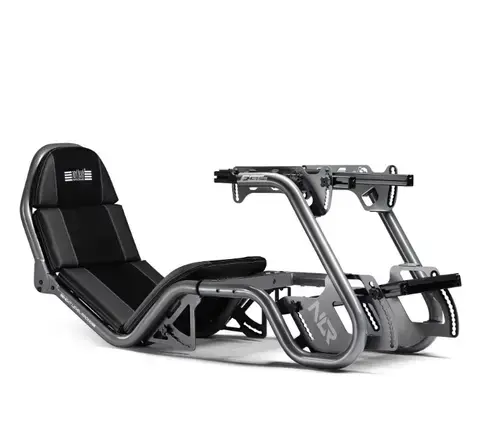 Cockpit Gaming Simulator Next Level Racing F-GT Pro Formula si GT Racing, Max 150 kg, Inaltime suportata 155-200 cm (Gri)