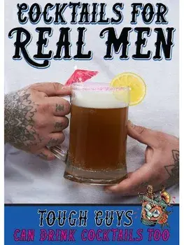 Cocktails For Real Men Gift Book, Hardback/***