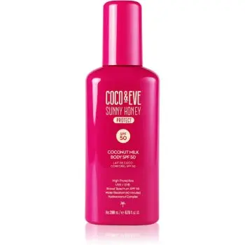Coco & Eve Sunny Honey Coconut Milk Body SPF50 Cremă bronzare SPF 50